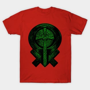 Green Celtic Cross T-Shirt